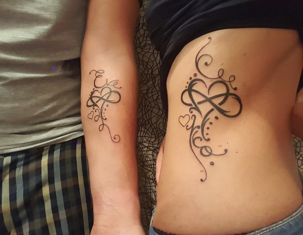 Tatouage ornement couple