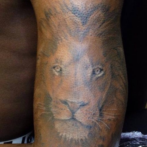 Tatouage tête de lion