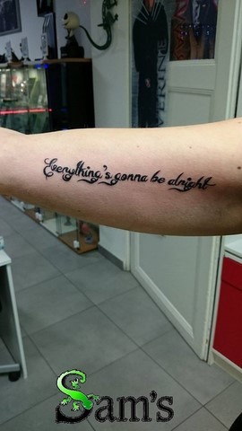 Tatouage écriture 