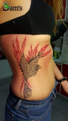 Tatouage phénix oiseau