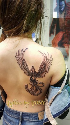 Tatouage oiseau phénix