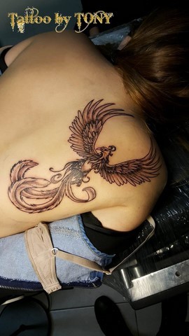 Tatouage oiseau phénix