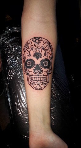 Tatouage crâne muerta