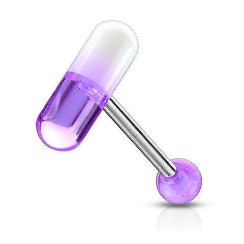 Piercing Langue barbell exta