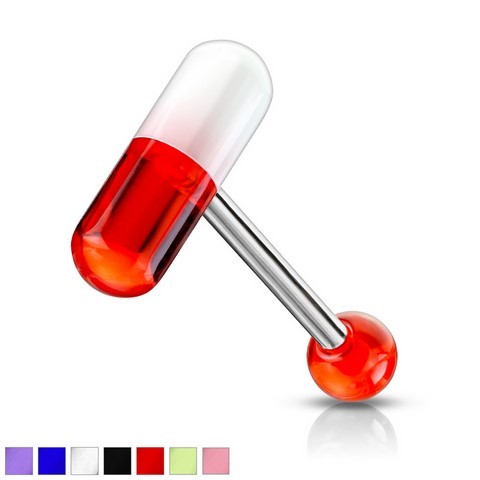 Piercing Langue barbell exta