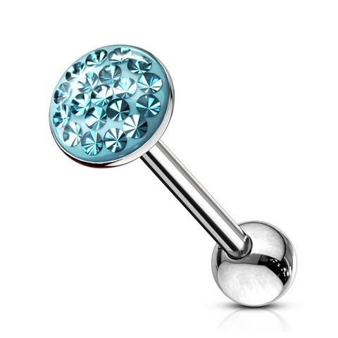 Piercing Langue barbell strass epoxy