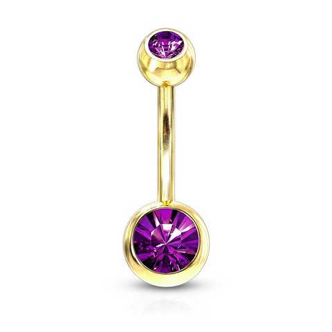 Bijou Piercing Nombril Banane or