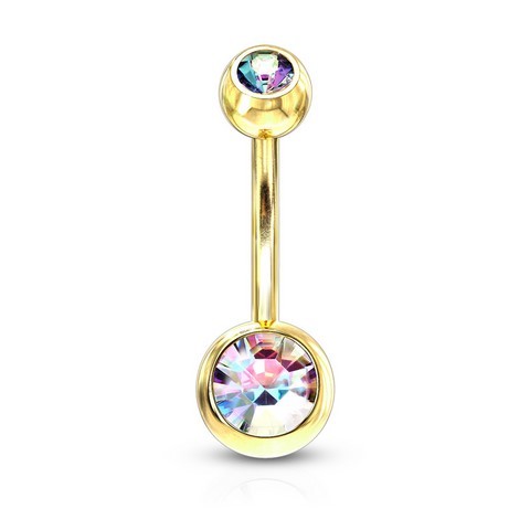Bijou Piercing Nombril Banane or