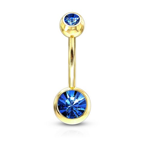 Bijou Piercing Nombril Banane or