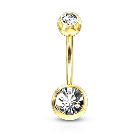 Bijou Piercing Nombril Banane or