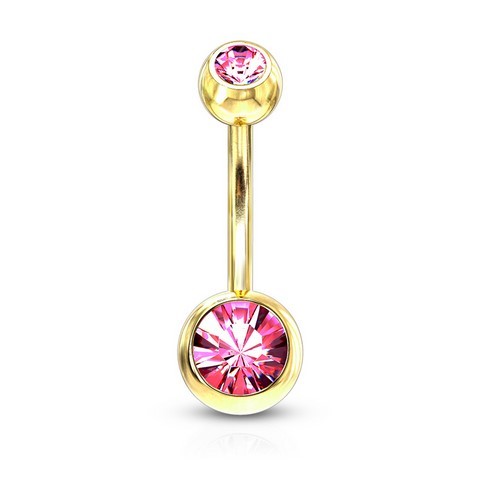 Bijou Piercing Nombril Banane or