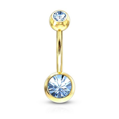 Bijou Piercing Nombril Banane or