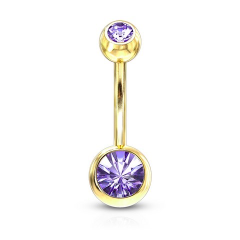 Bijou Piercing Nombril Banane or