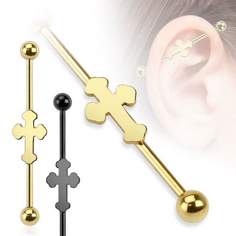 Piercing Industriel croix