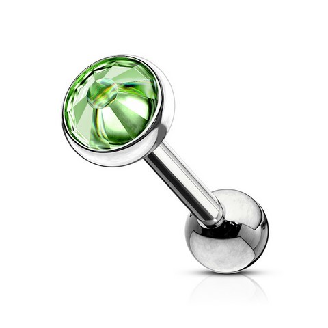 Piercing Langue barbell strass epoxy