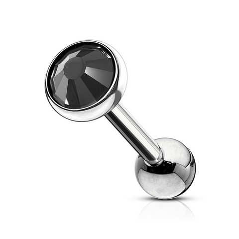 Piercing Langue barbell strass epoxy