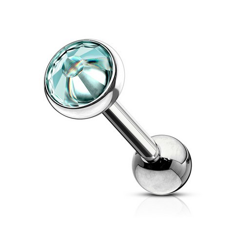 Piercing Langue barbell strass epoxy