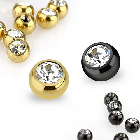 Piercing barre boule